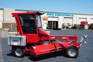 the Broce 260 3-wheel construction and street sweeper